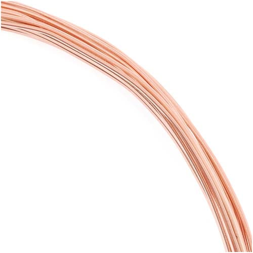 Solid Bare Copper Wire Half Round Half Hard 5 FT Choose 12 18 Gauge 16 14